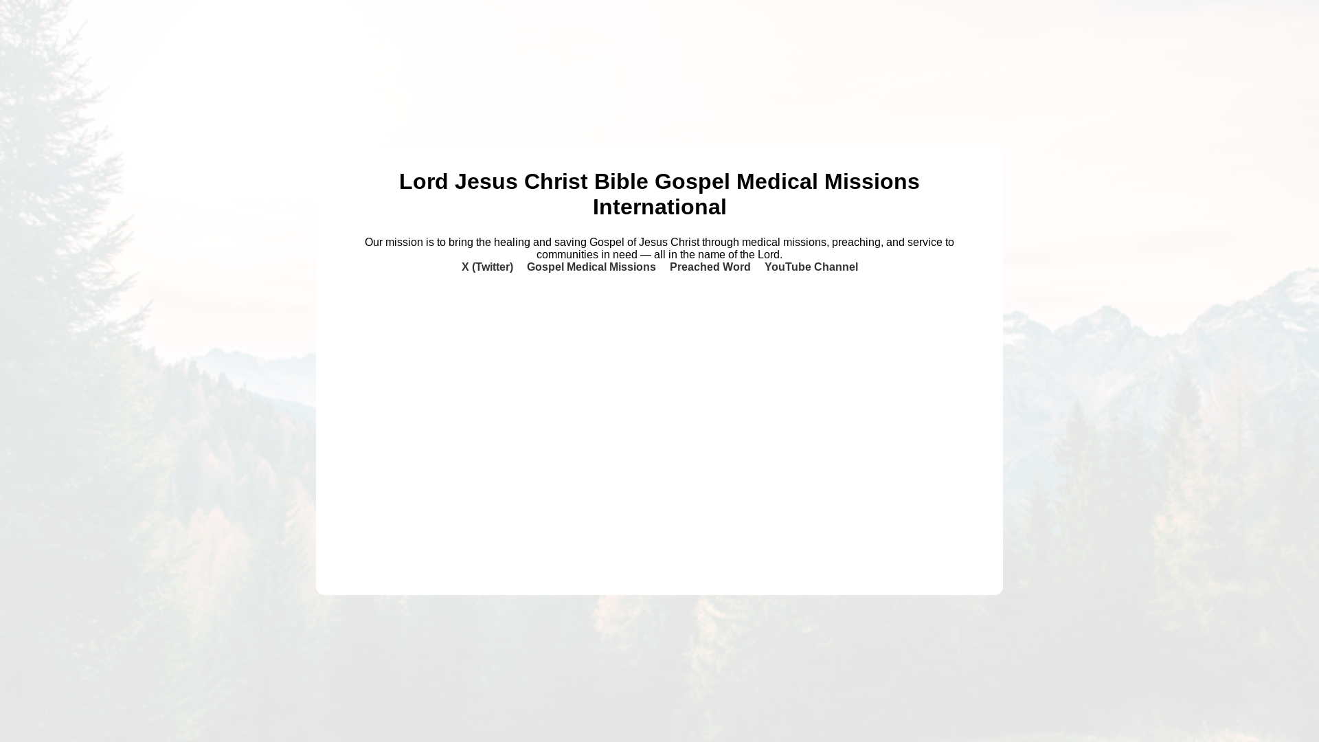 website screenshot of https://biblegospelmedical.pages.dev/
