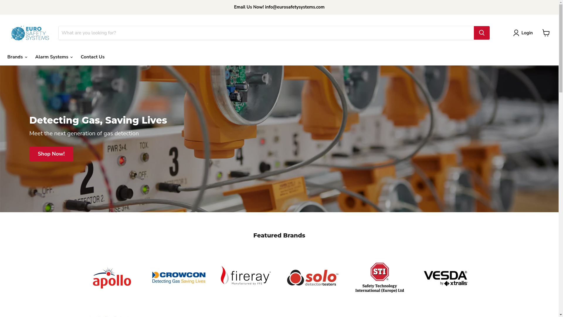 website screenshot of https://firesecuritysupplier.co.uk/