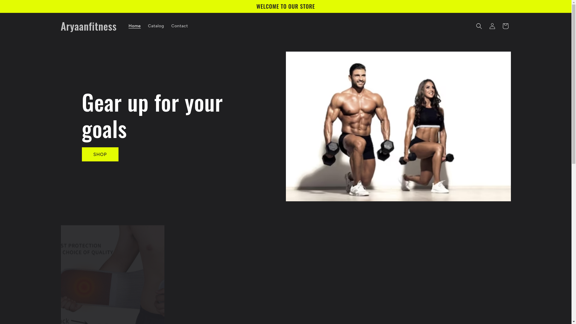website screenshot of https://aryaanfitness.store/
