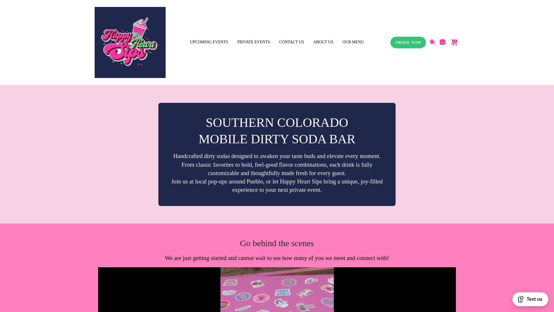 website screenshot of https://happyheartsips.com/