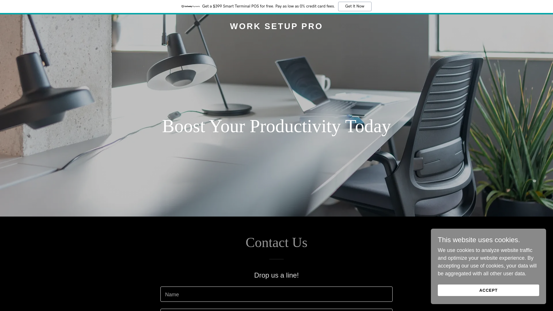 website screenshot of https://worksetuppro.com