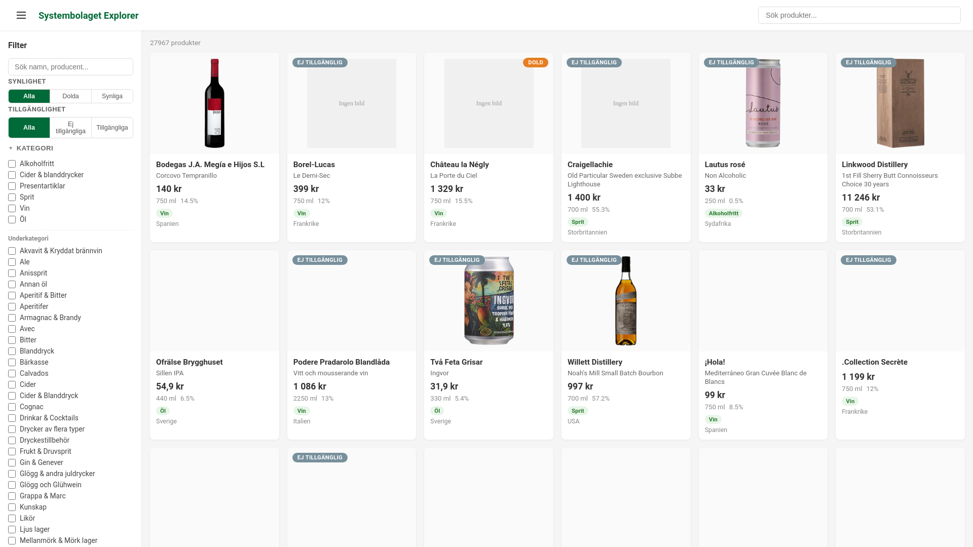 website screenshot of https://hacka-systemet.pages.dev/