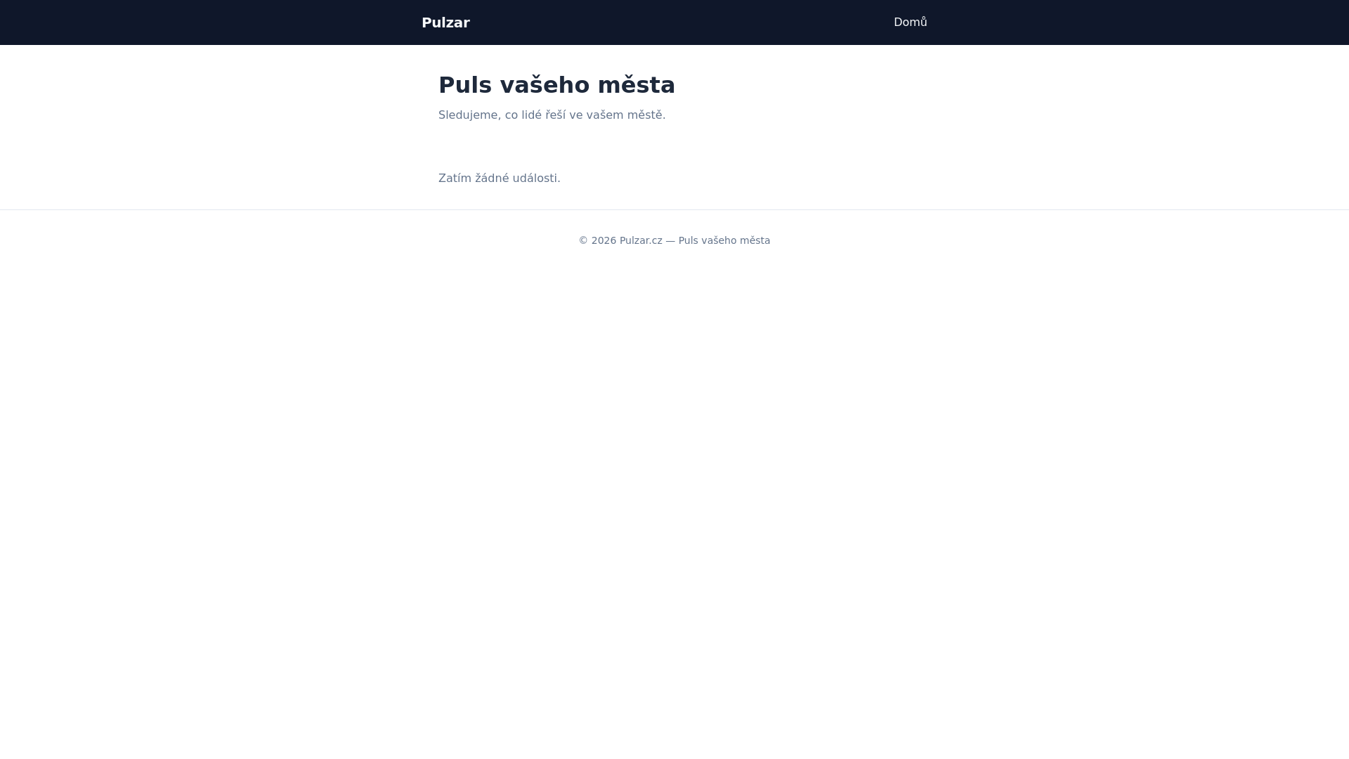website screenshot of https://pulzar.pages.dev/