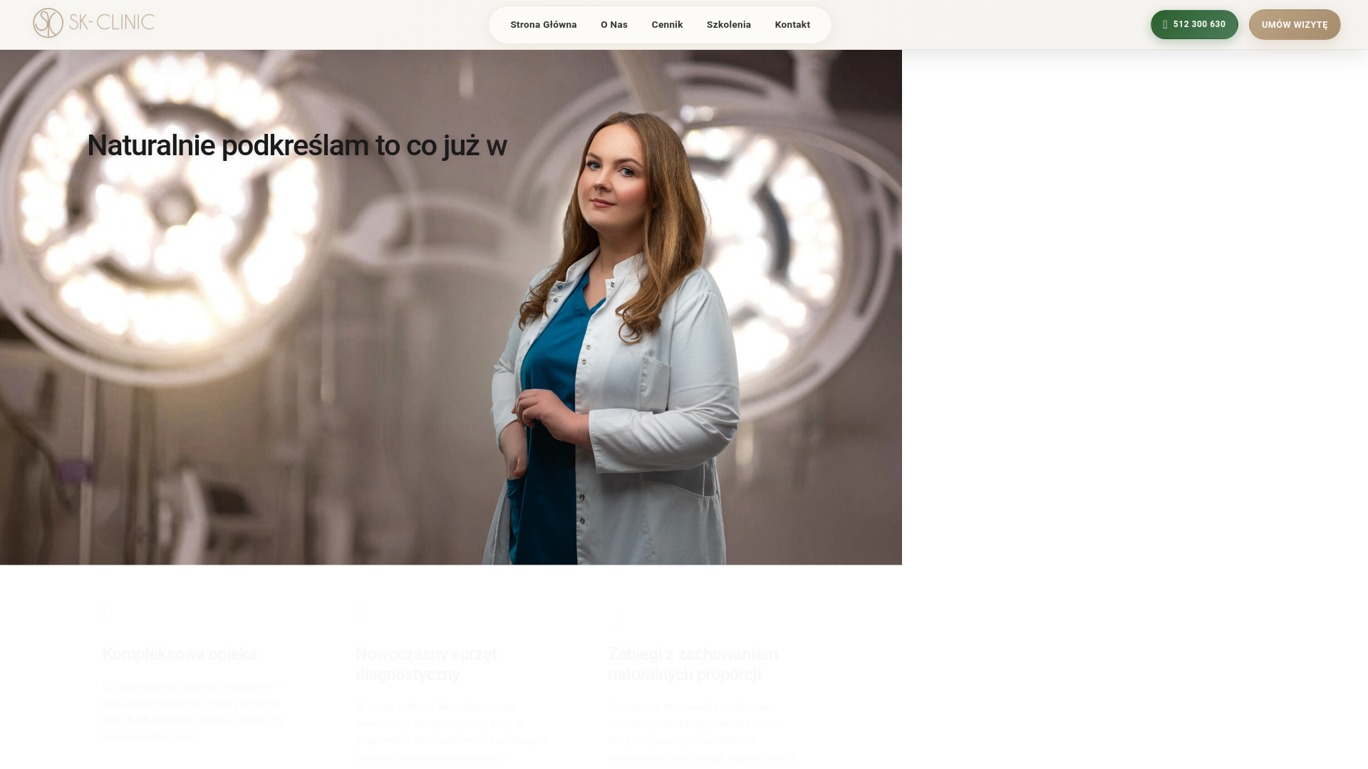 website screenshot of https://sk-clinic.pages.dev/