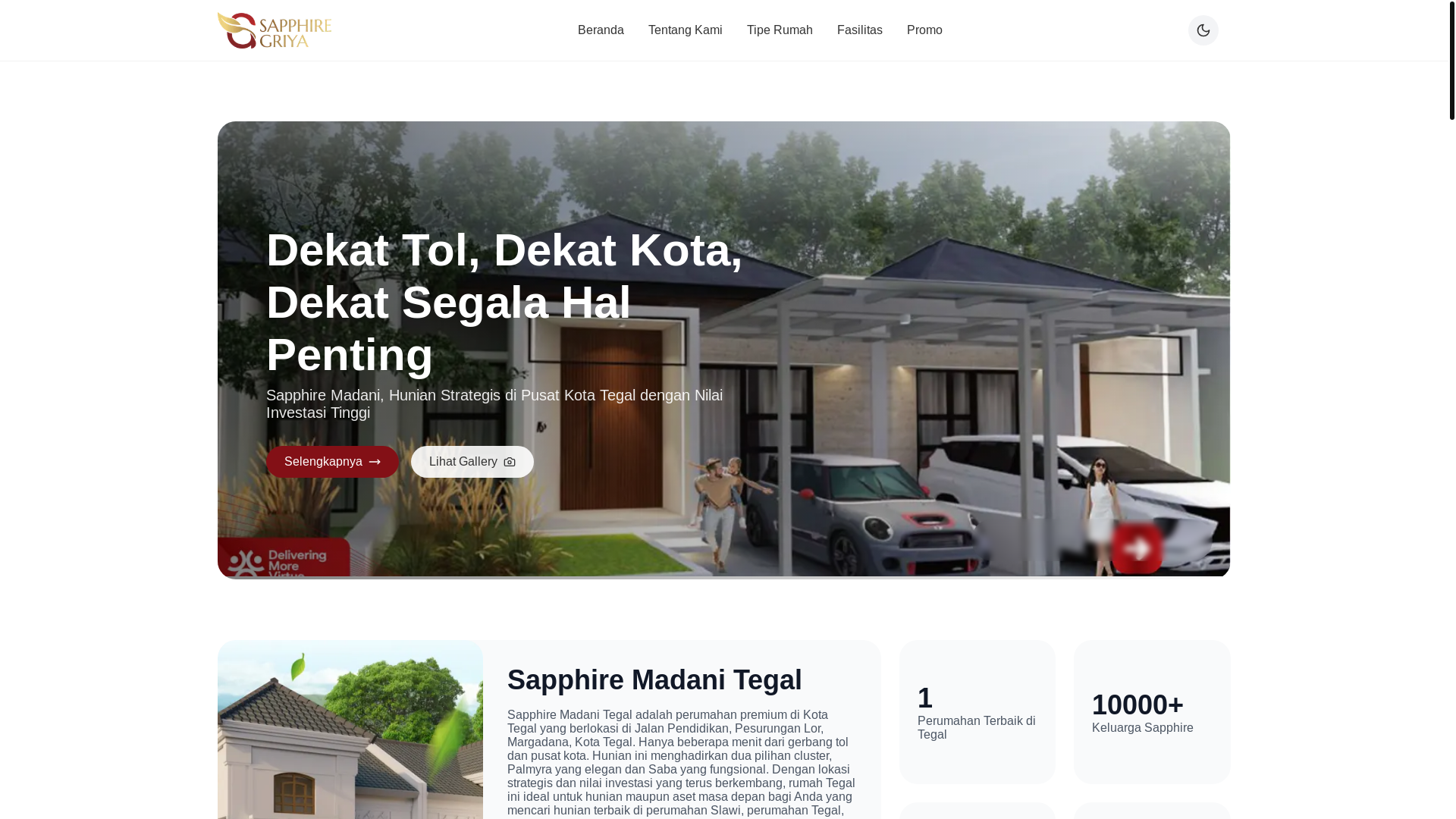 website screenshot of https://sapphiremadanitegal.com/
