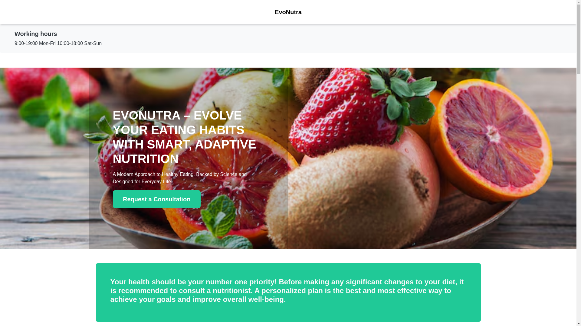 website screenshot of https://evonutradzone.info/