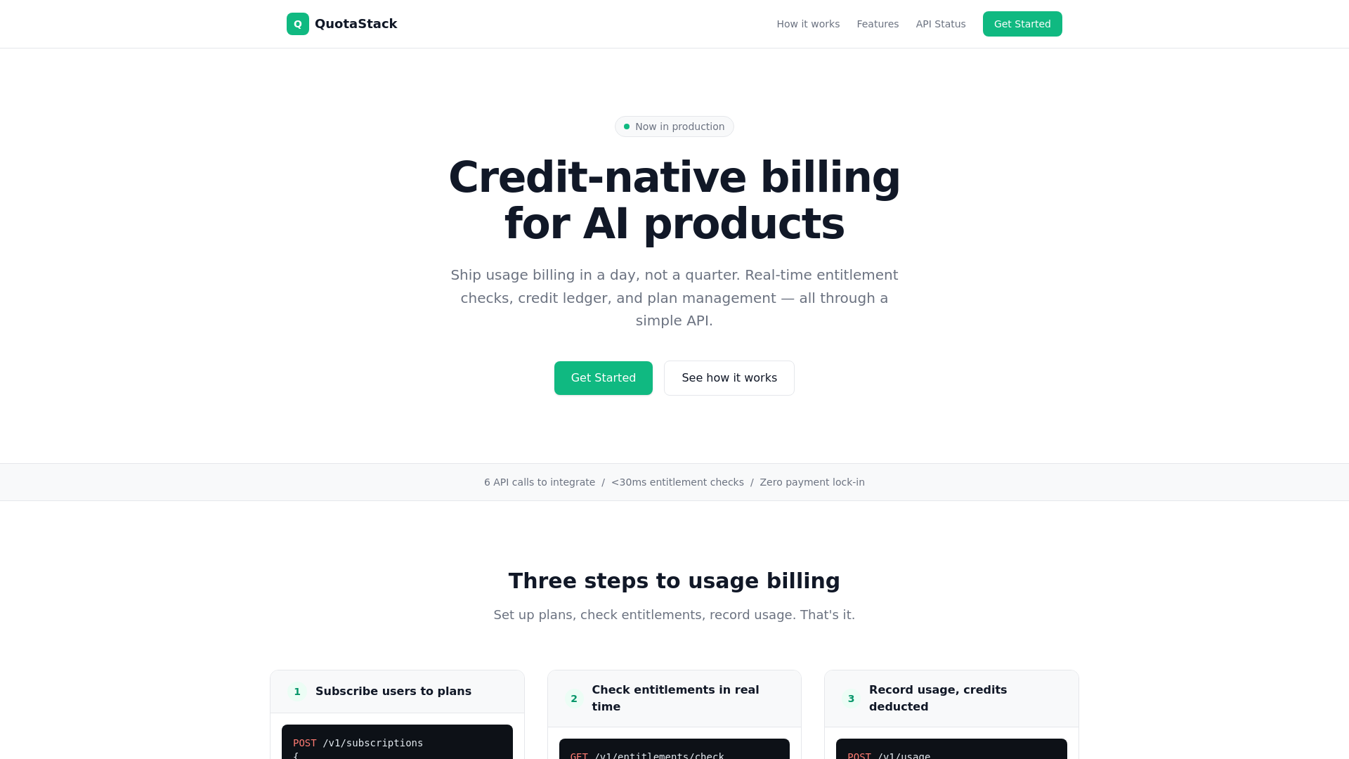 website screenshot of https://quotastack-site.pages.dev/