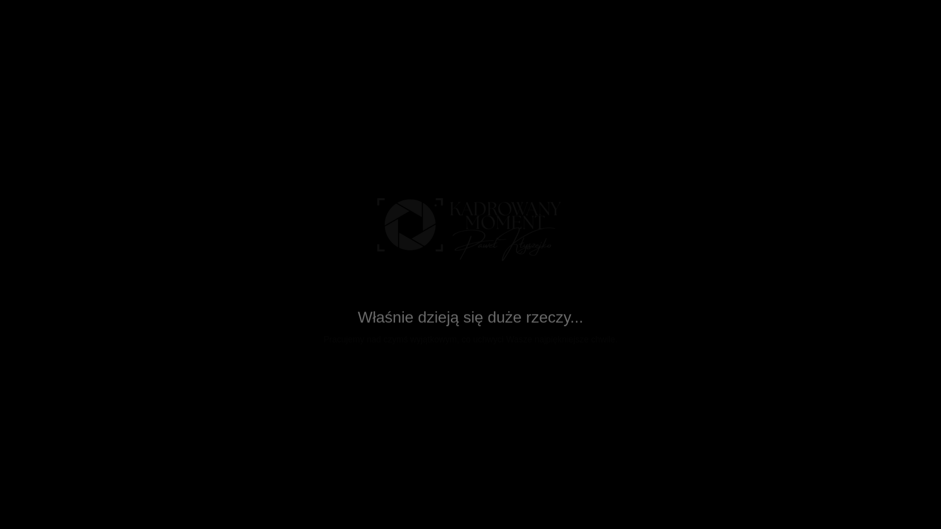 website screenshot of https://kadrowanymoment.pl/