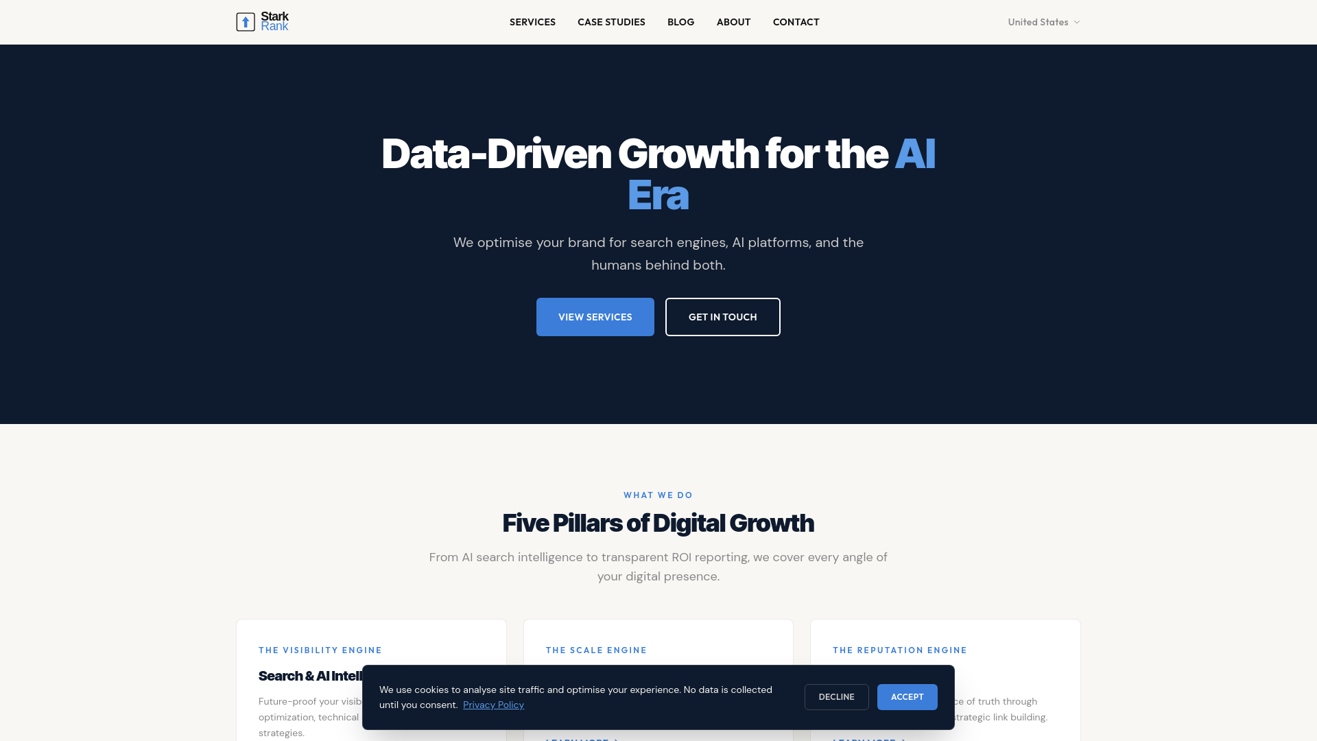 website screenshot of https://starkrank.pages.dev/