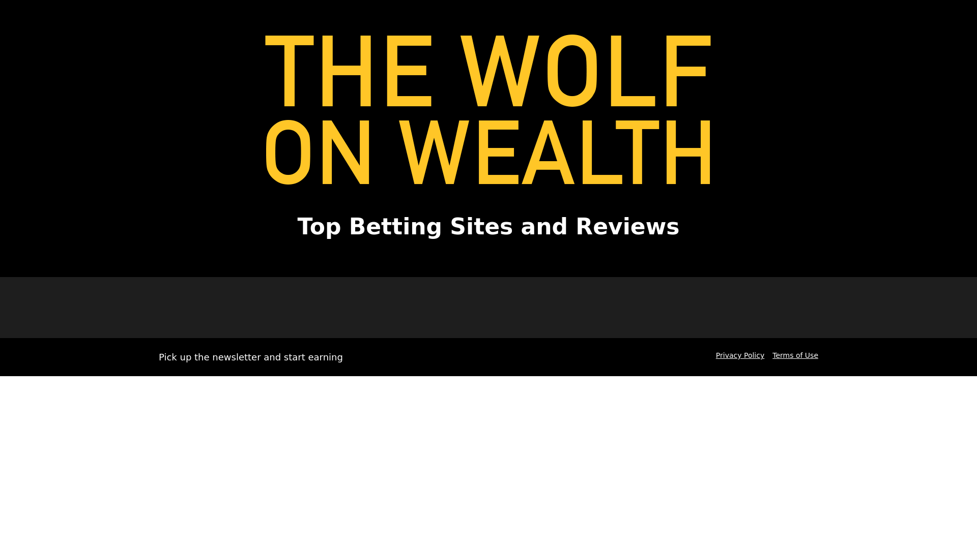 website screenshot of https://wolfspicks.com/