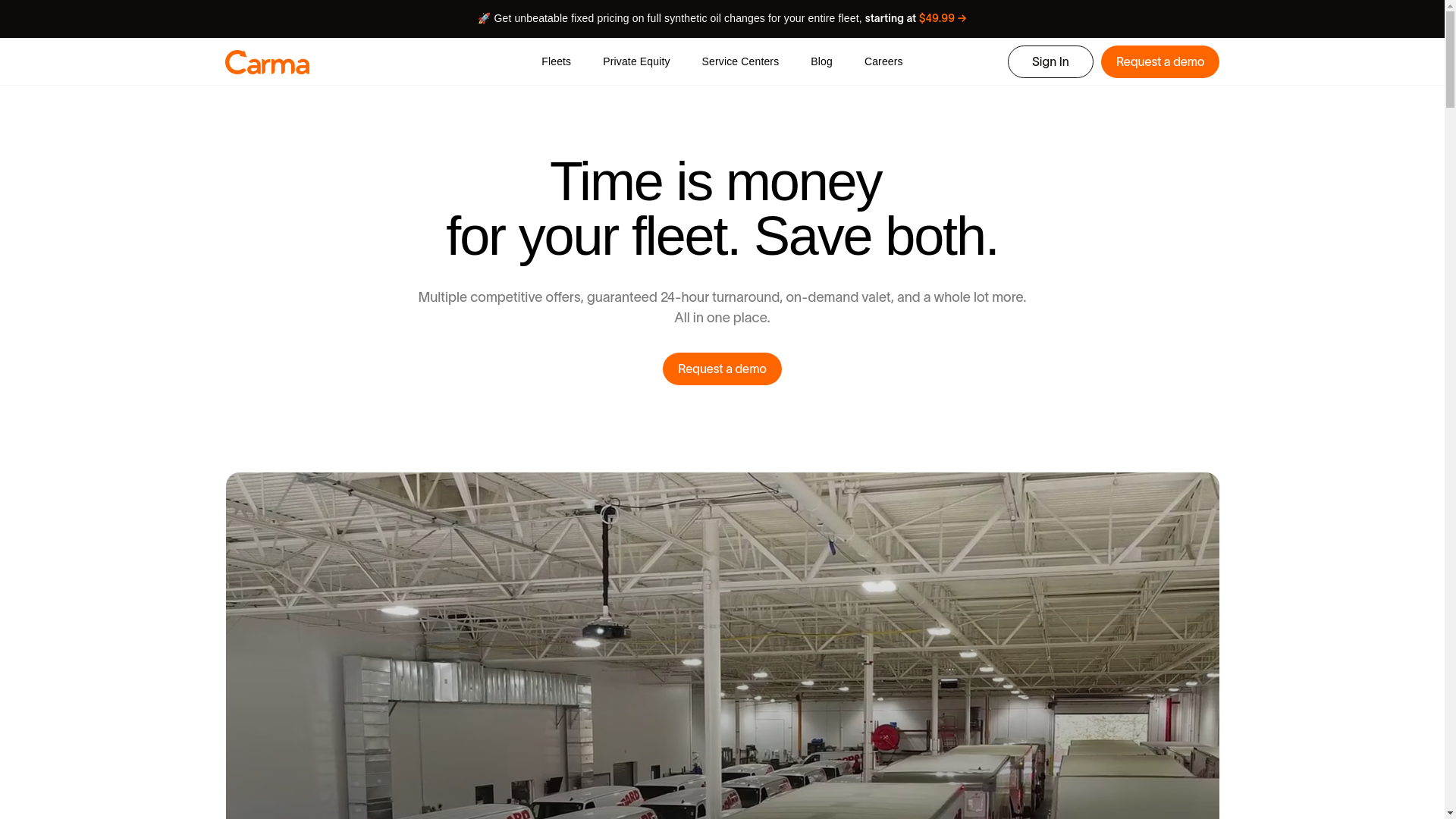 website screenshot of https://choosecarma.com/