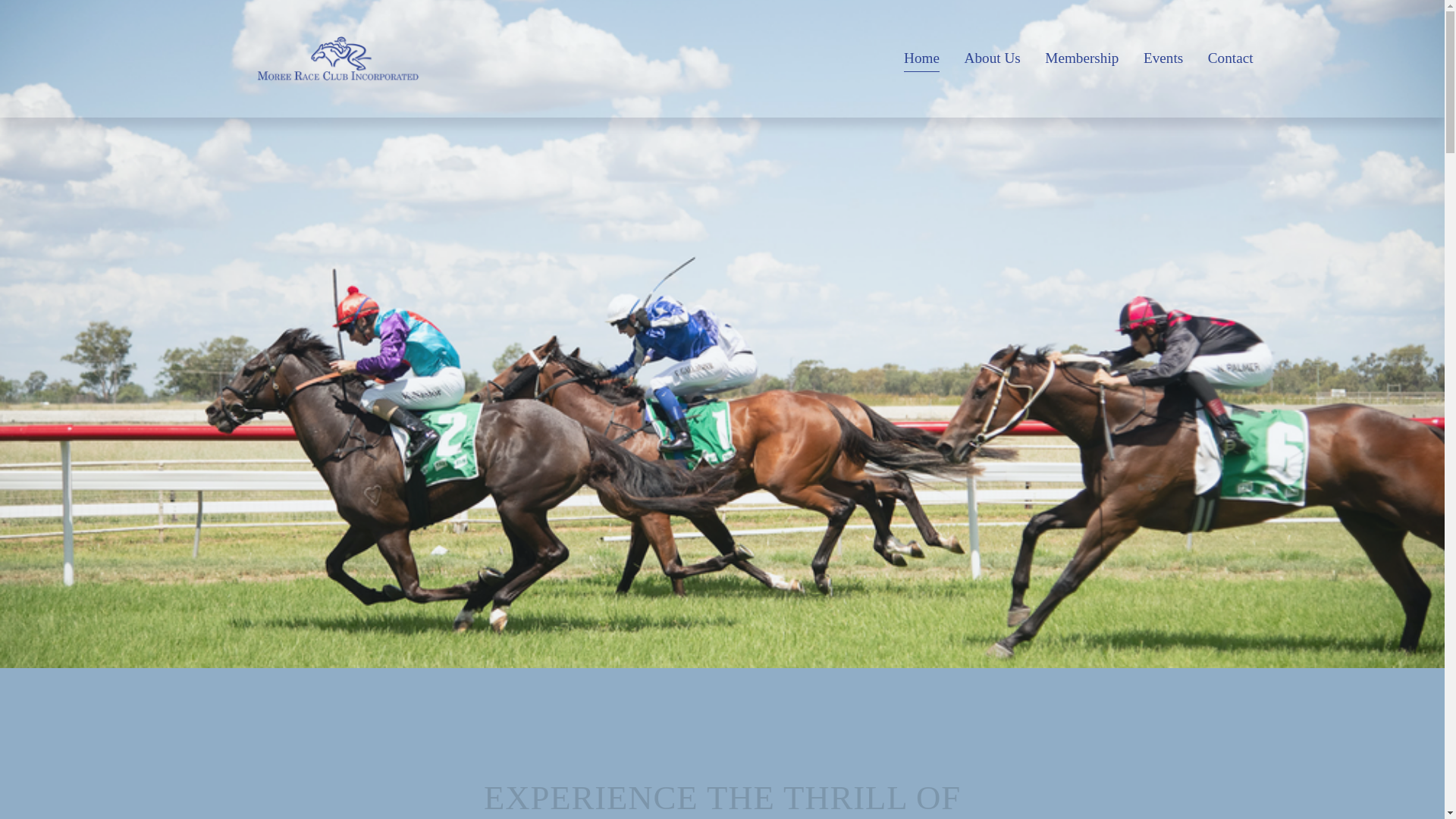 website screenshot of https://moreeraceclub.com/