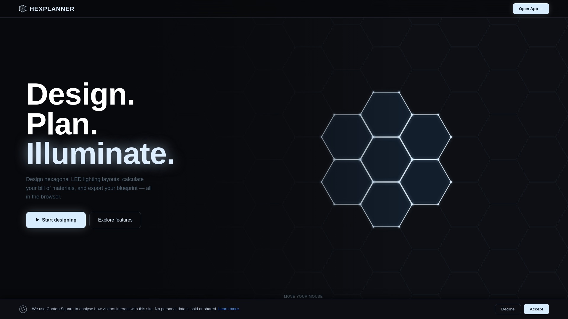 website screenshot of https://hex-planner.com/