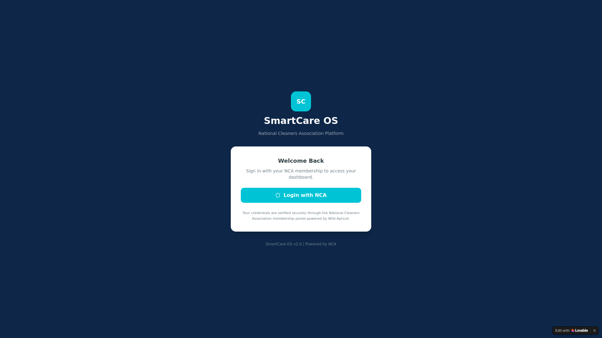 website screenshot of https://smartcareos.com/