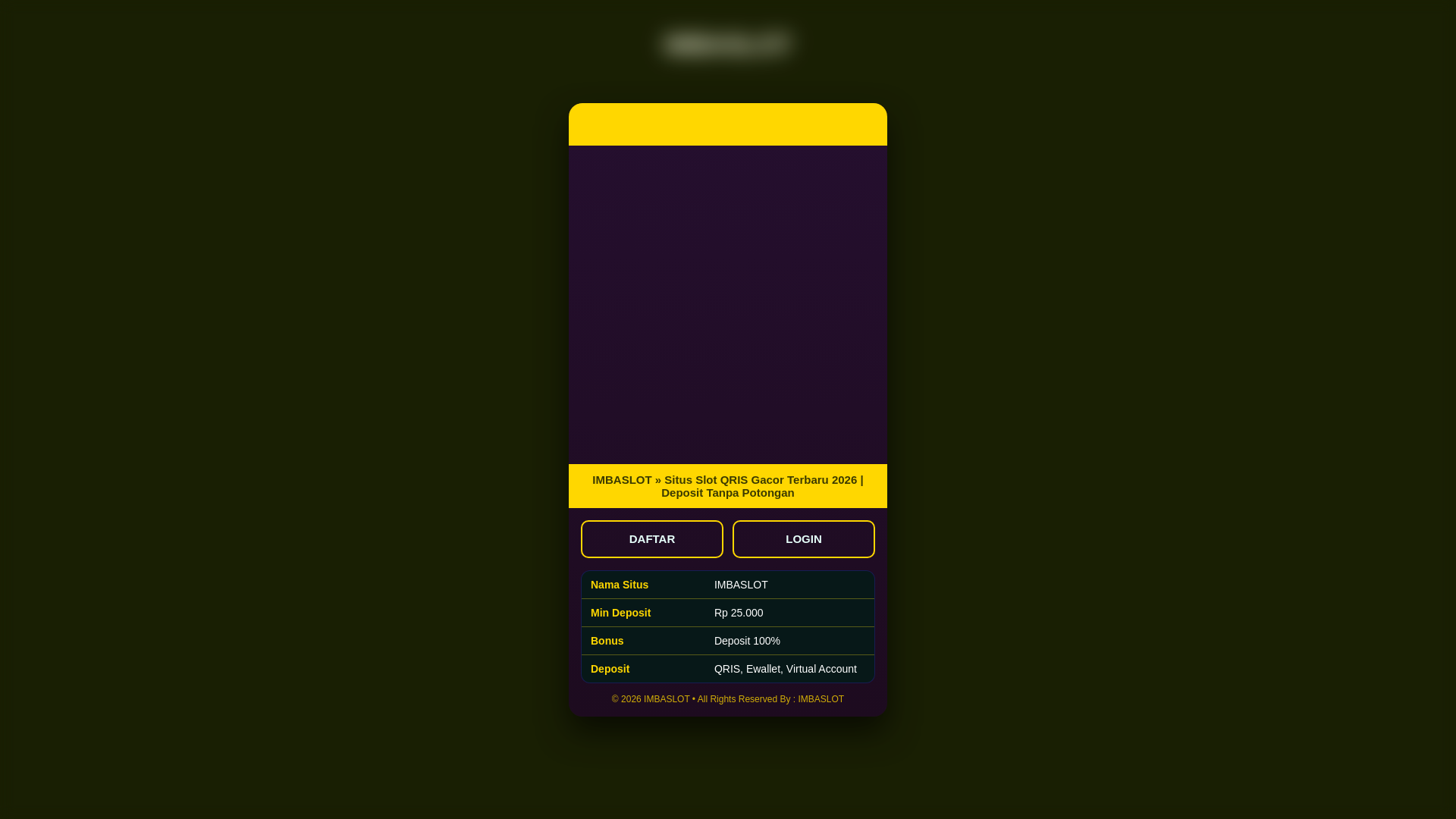 website screenshot of https://imbaslot-situs-slot-qris.pages.dev/