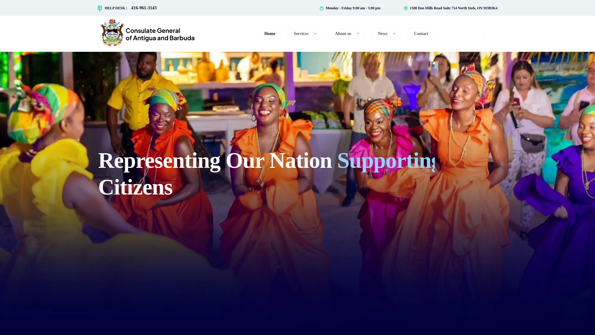 website screenshot of https://abconsulate.ca