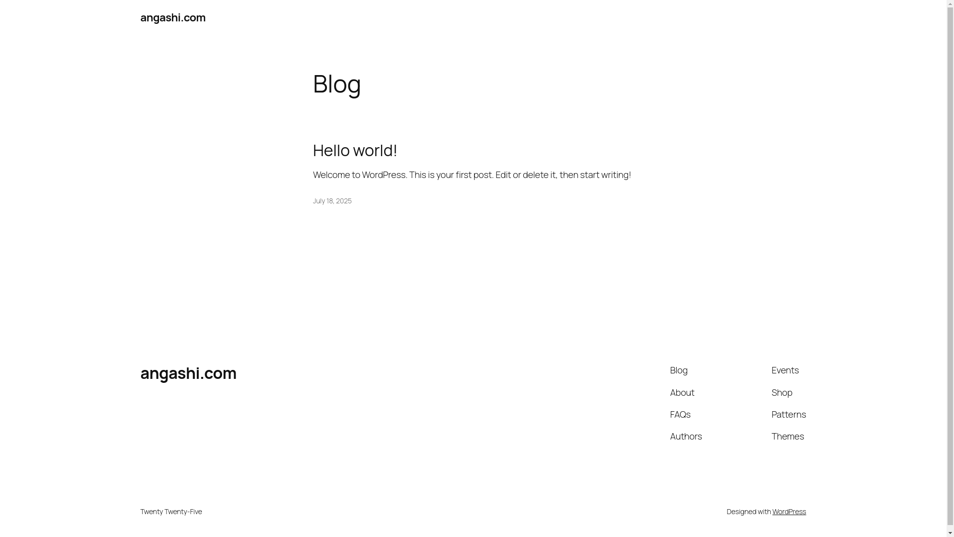 website screenshot of https://angashi.com/