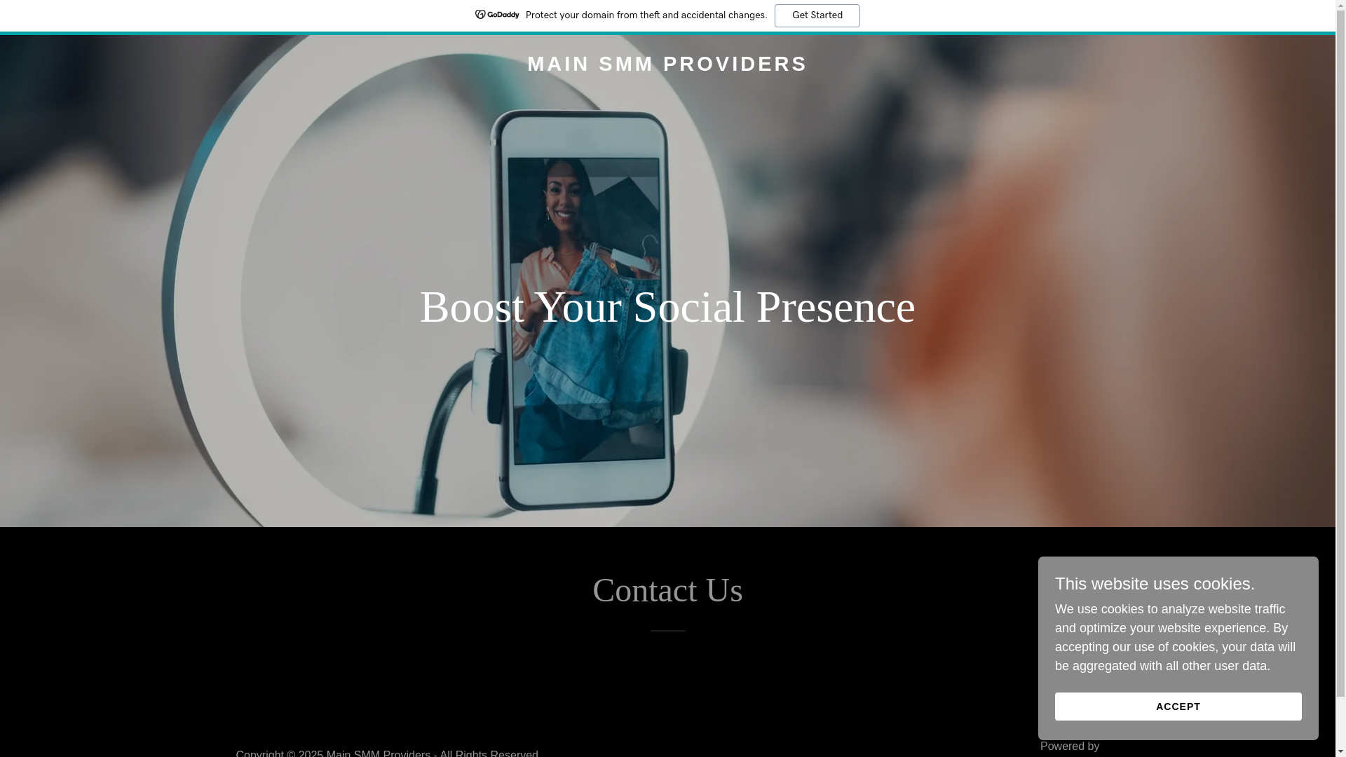 website screenshot of https://themainsmmproviders.in/
