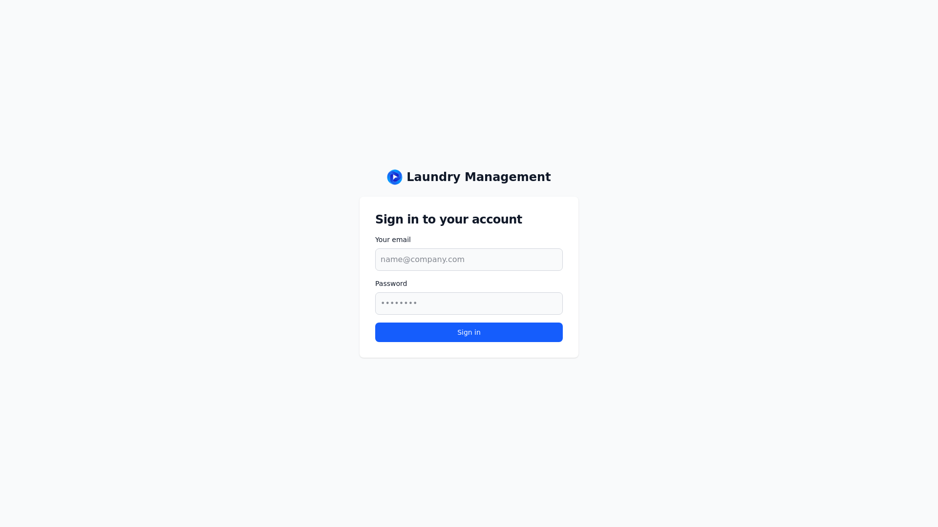 website screenshot of https://laundry-management.pages.dev/