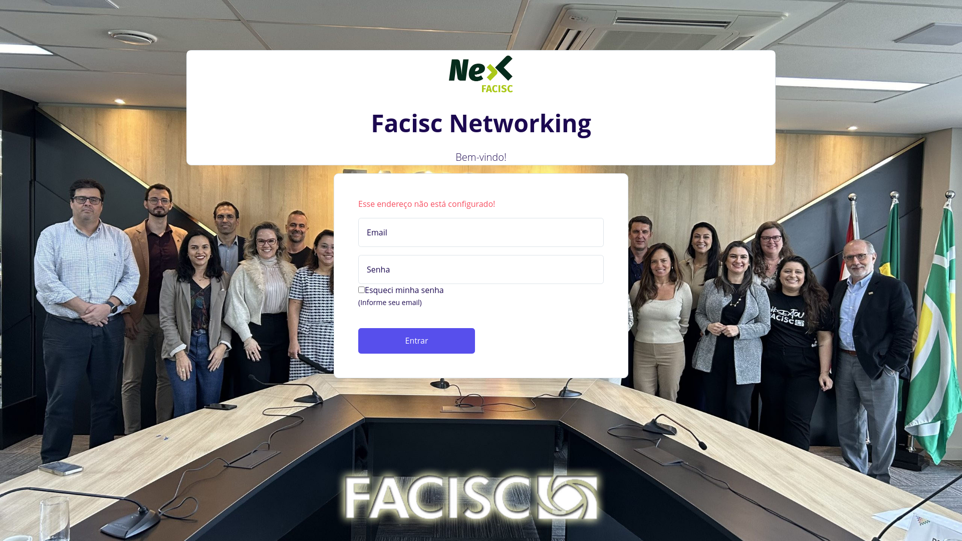 website screenshot of https://nexfacisc.com.br/
