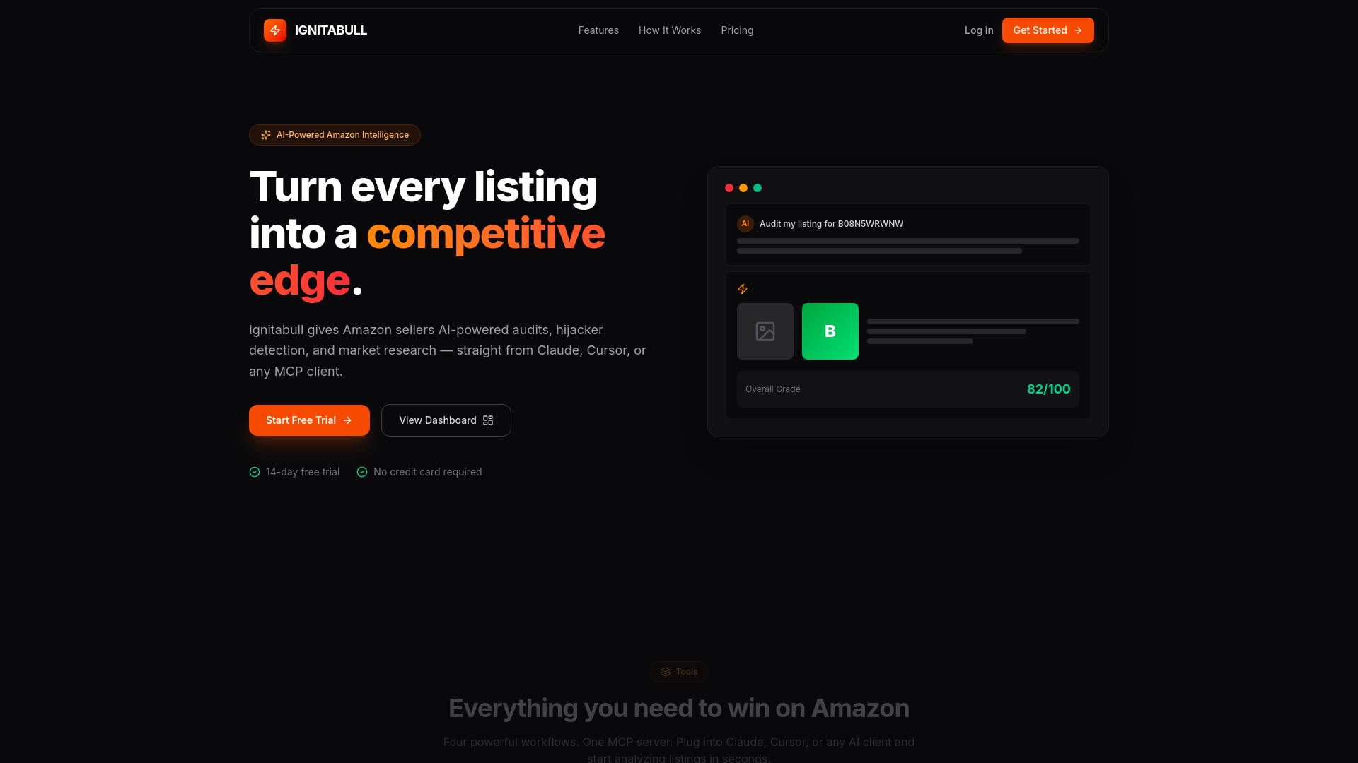 website screenshot of https://ignitabull-dashboard.pages.dev/