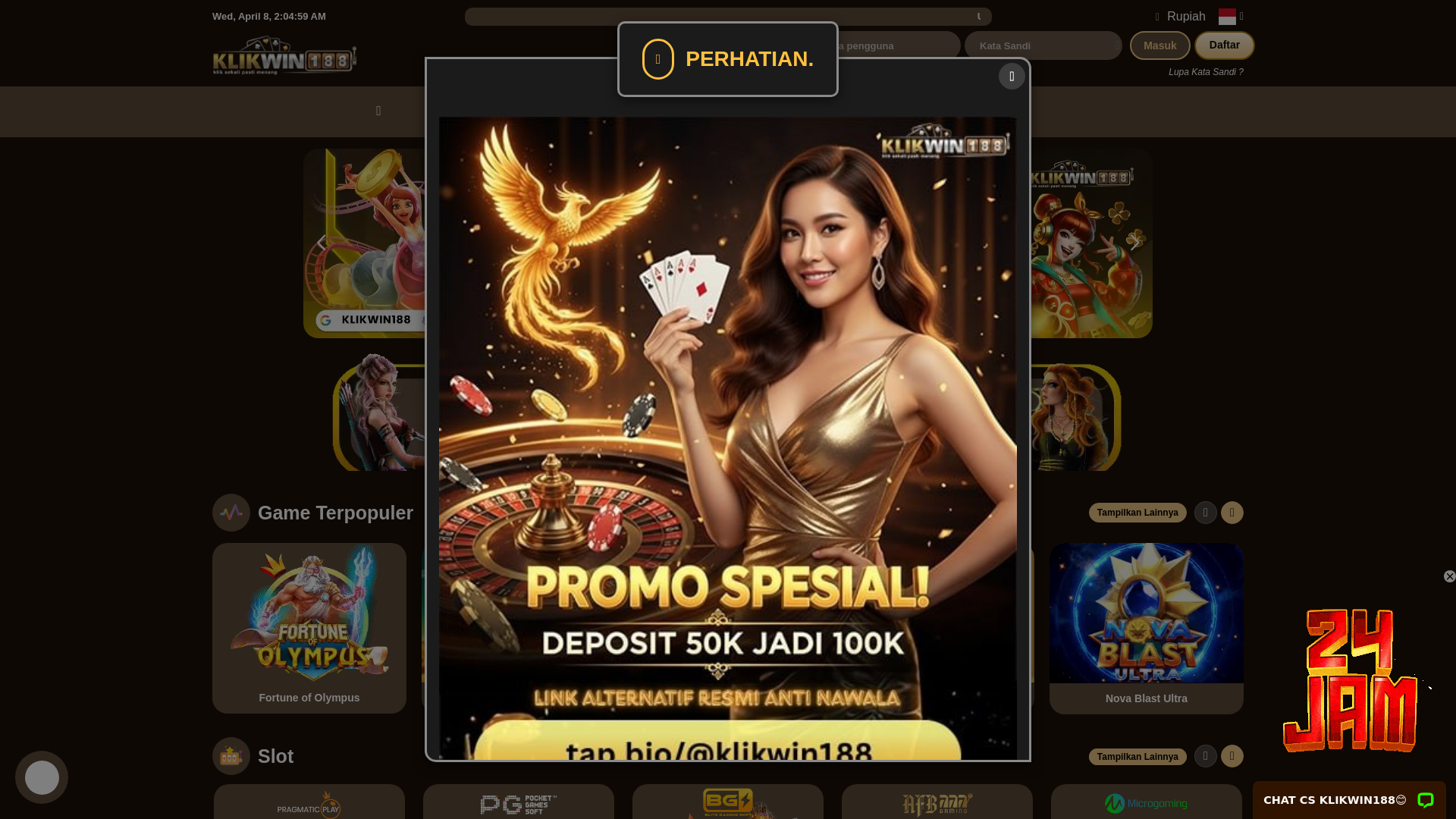 website screenshot of https://avkwin.online/