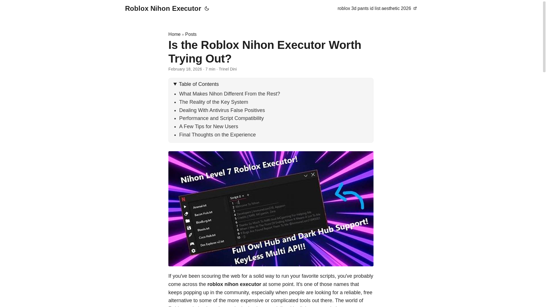 website screenshot of https://roblox-nihon-executor.pages.dev/