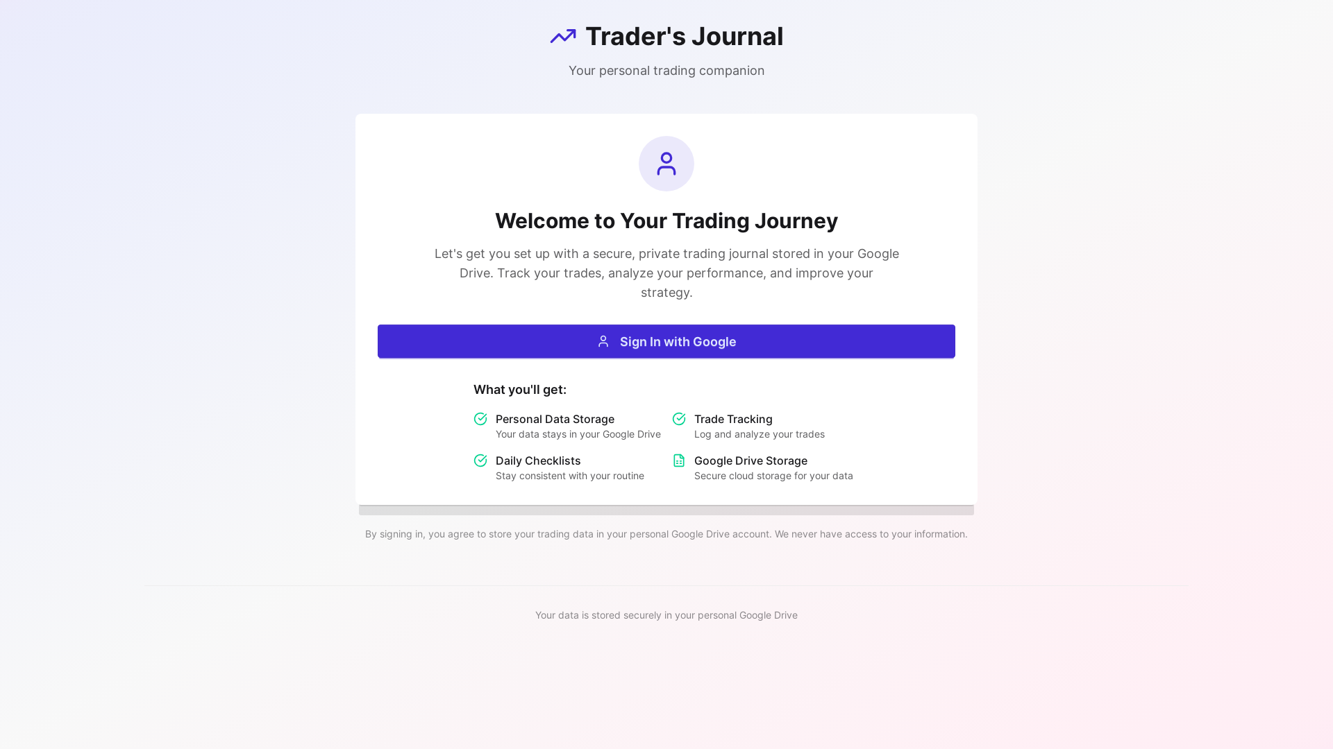 website screenshot of https://alphalog.app/