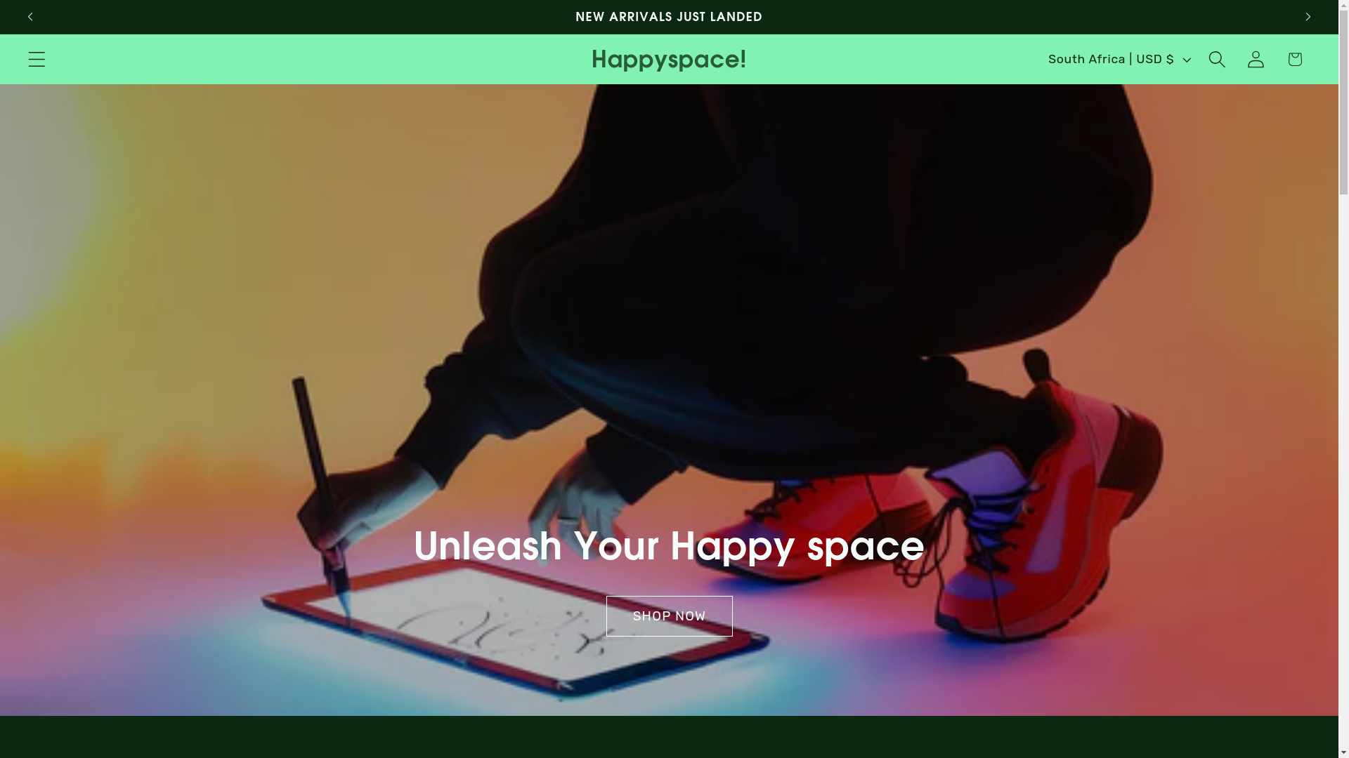 website screenshot of https://happy-space-win.store/