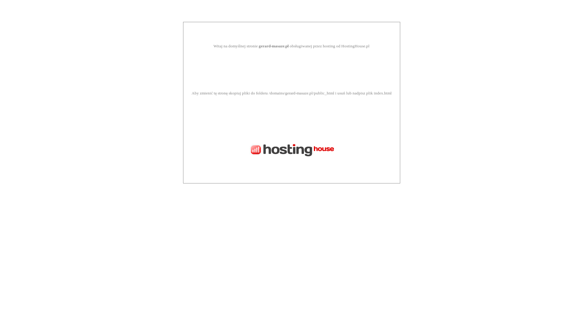 website screenshot of https://gerard-masaze.pl/