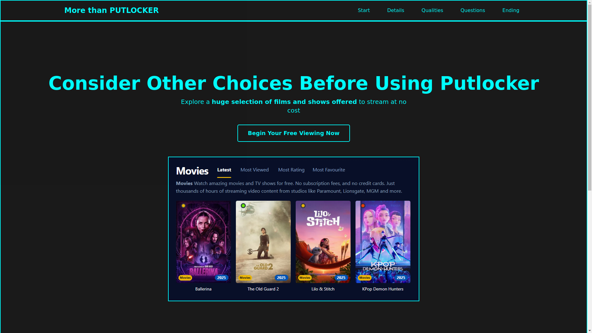 website screenshot of https://putlocker-j1by.pages.dev/