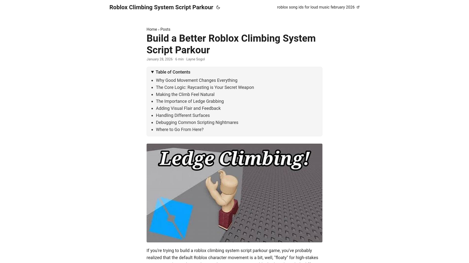 website screenshot of https://roblox-climbing-system-script-parkour.pages.dev/