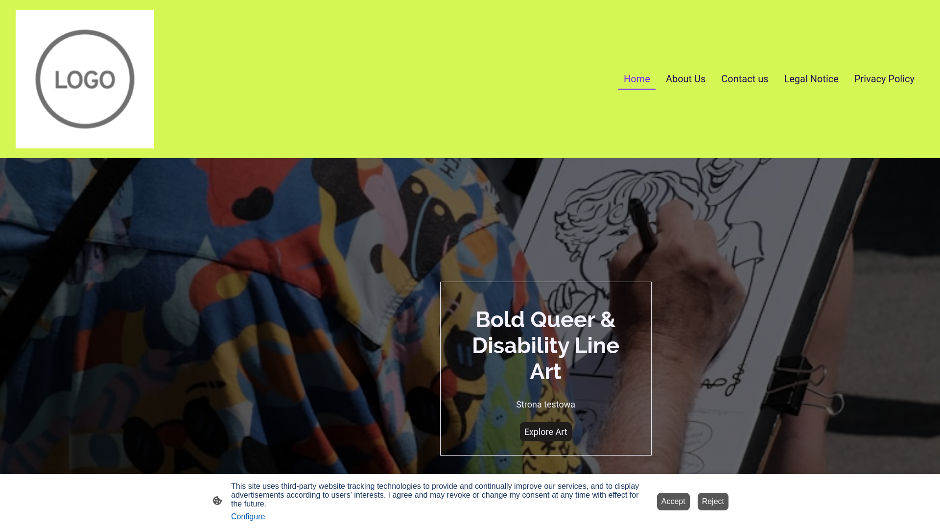 website screenshot of https://toastedart.uk/