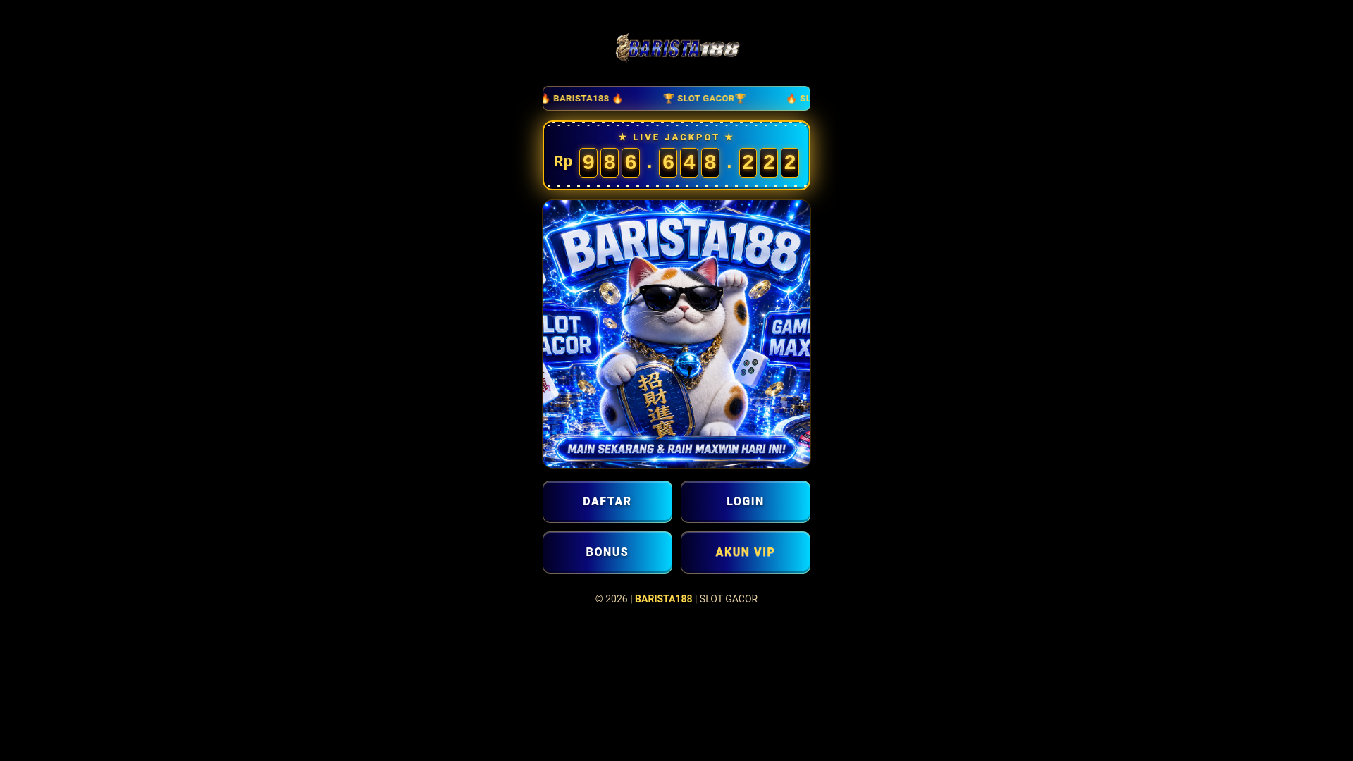 website screenshot of https://login-barista188-slotgacor.pages.dev/