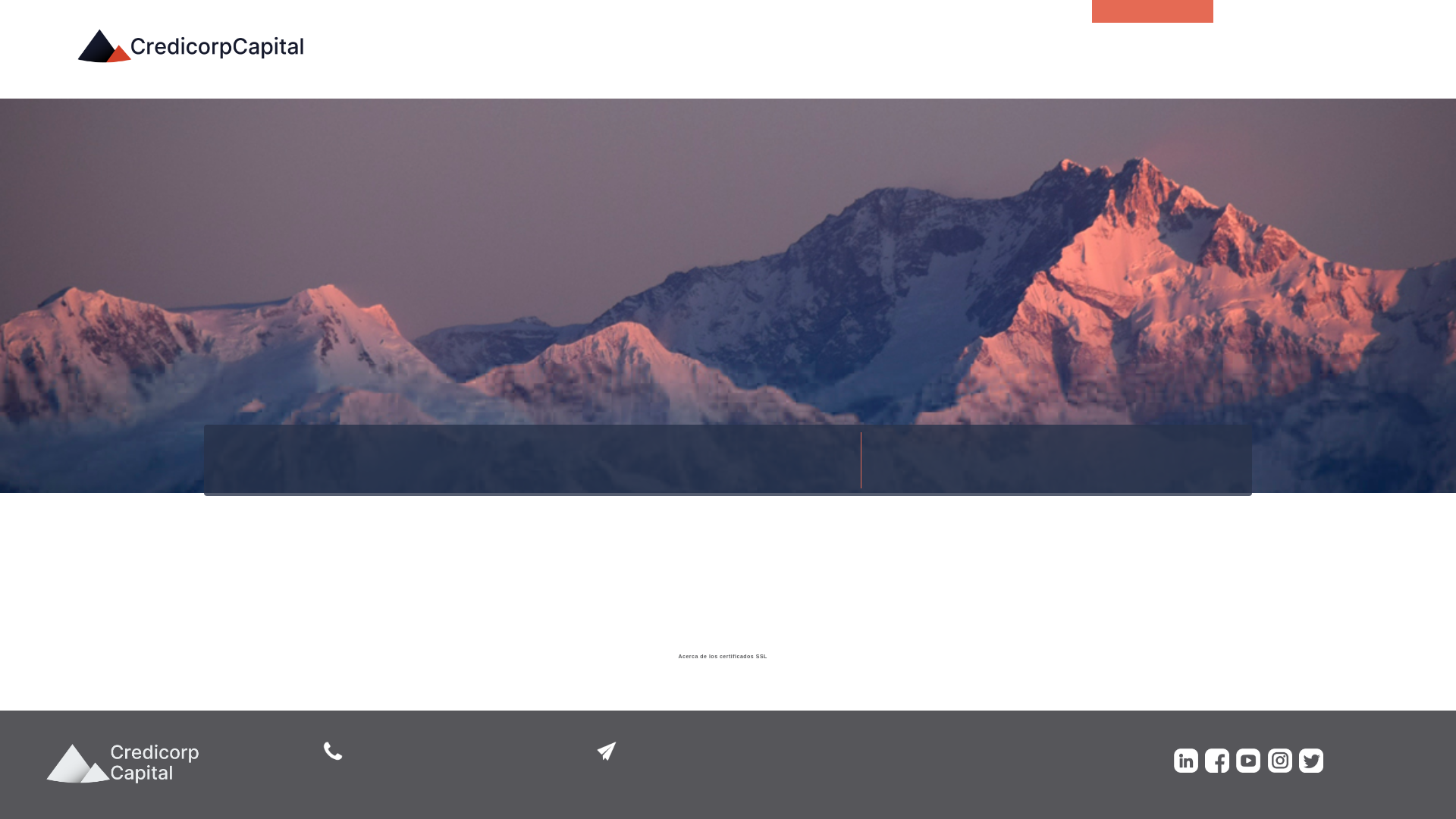 website screenshot of https://portaltransaccional.credicorpcapital.com.co/