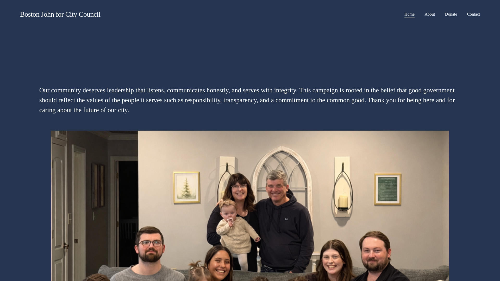 website screenshot of https://bostonjohnforcitycouncil.com/
