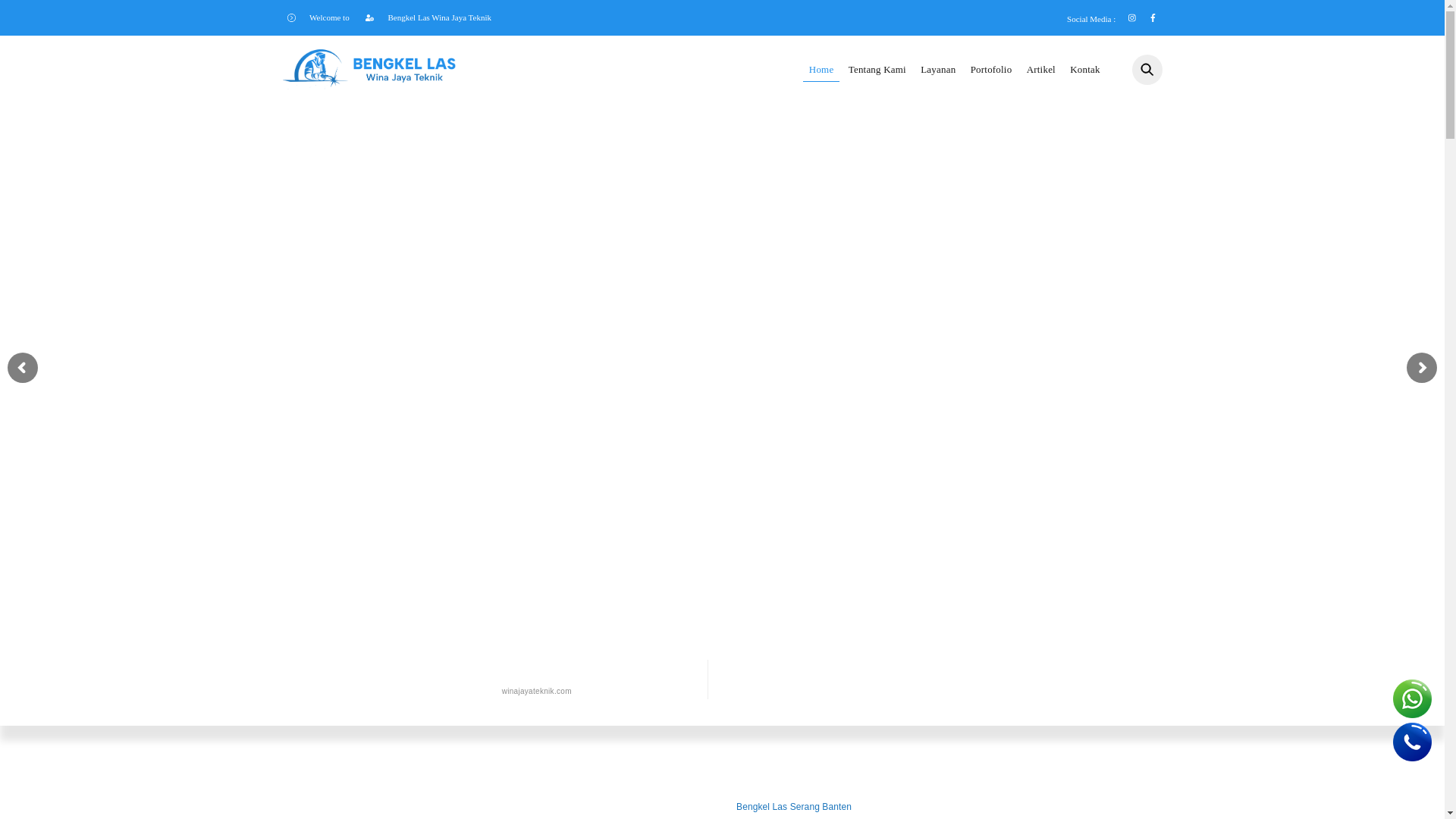 website screenshot of https://winajayateknik.com/