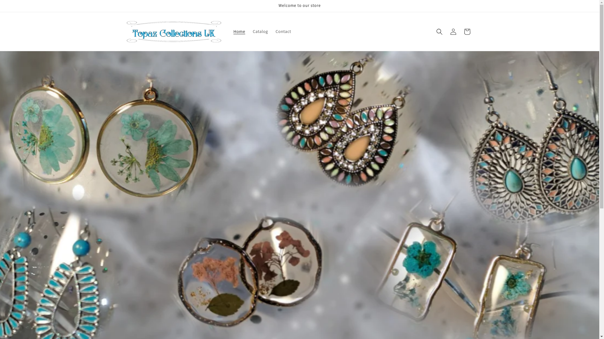 website screenshot of https://topazcollections.co.uk/