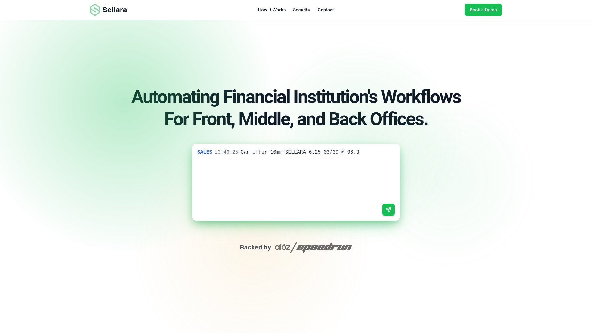 website screenshot of https://sellaratech.com/