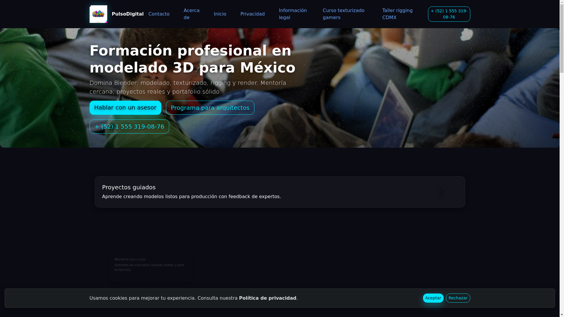 website screenshot of https://pulsodigitalnano.com/