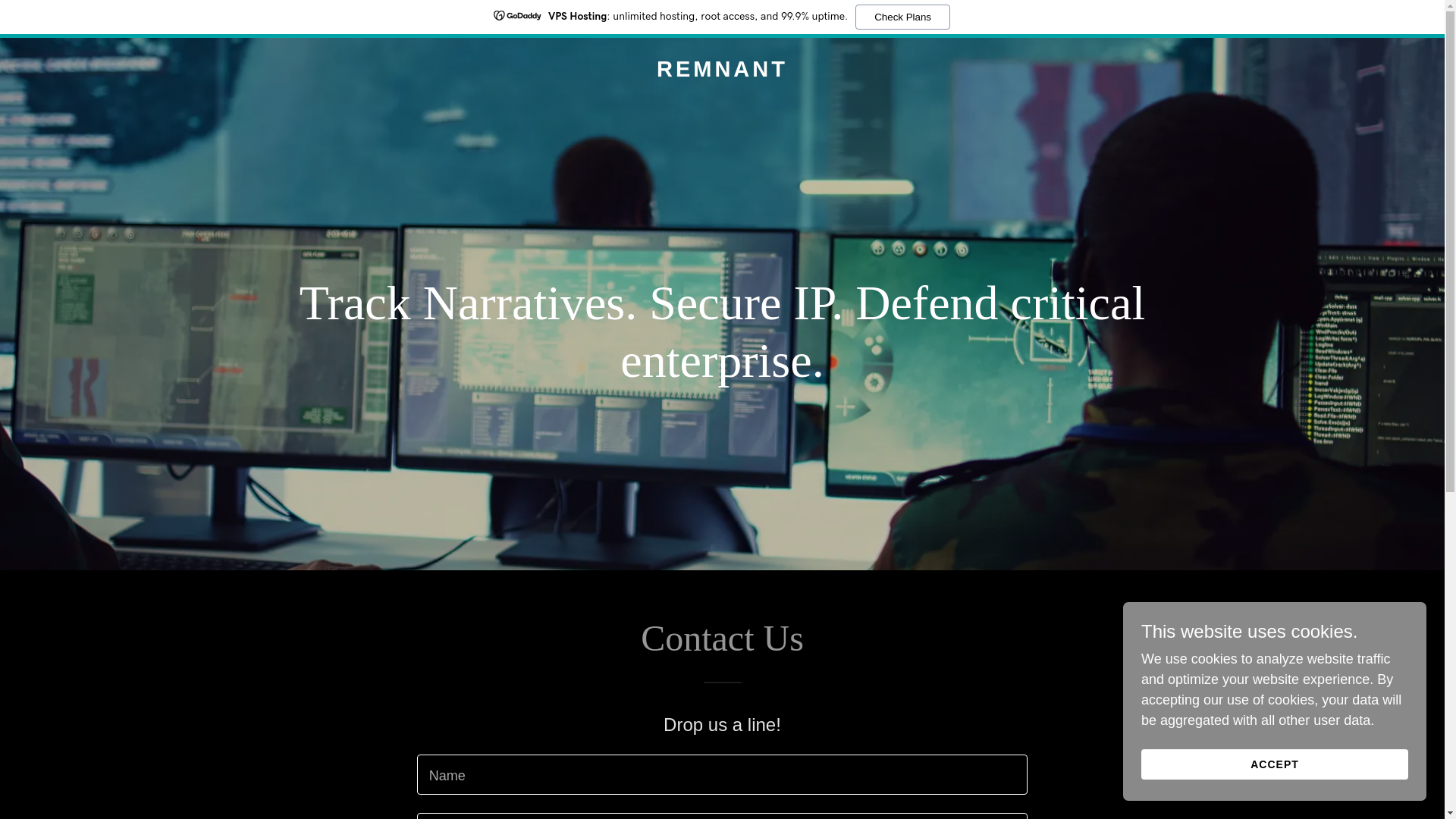 website screenshot of https://remnant-ai.com/