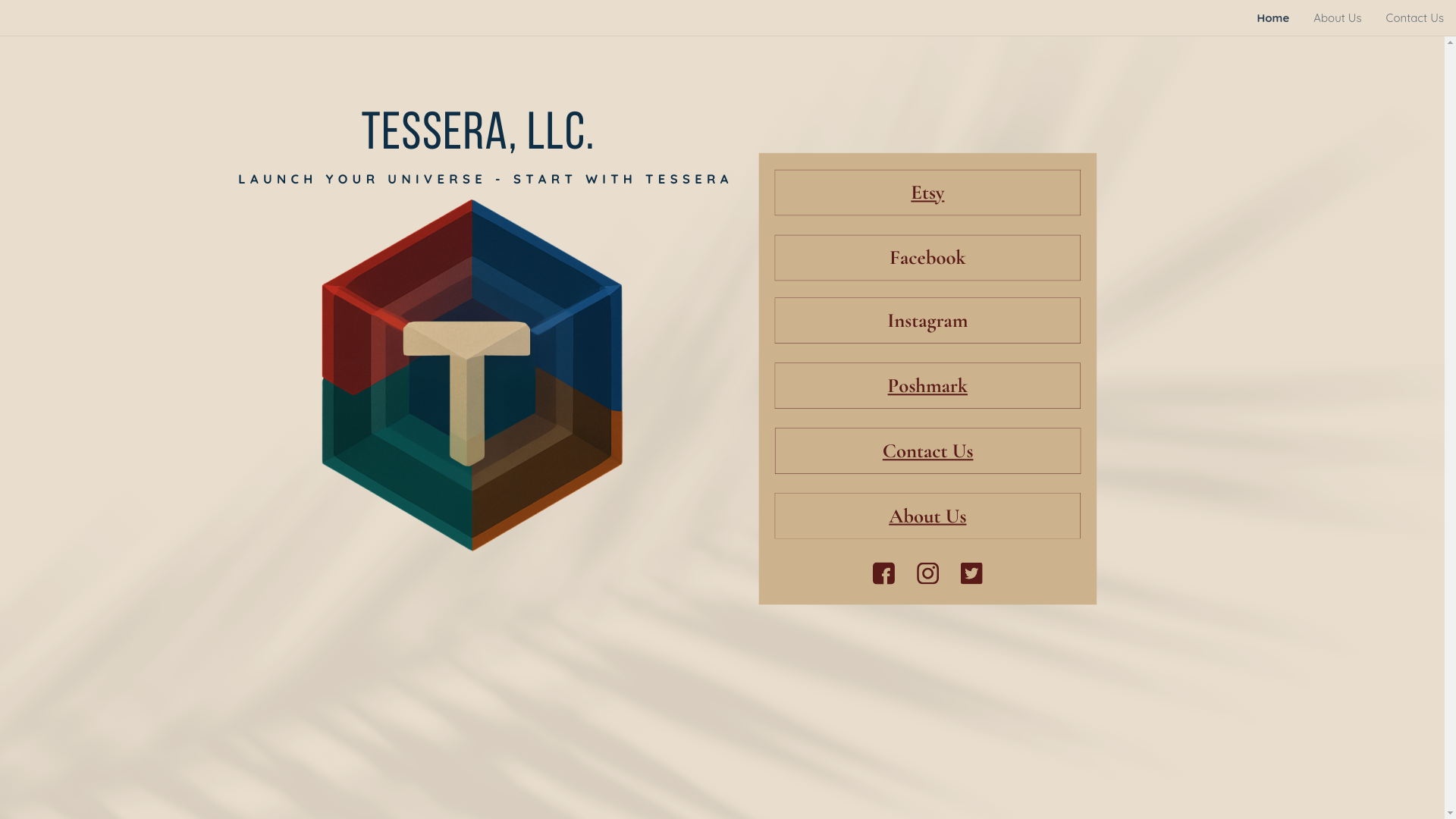 website screenshot of https://tessera-llc.com/
