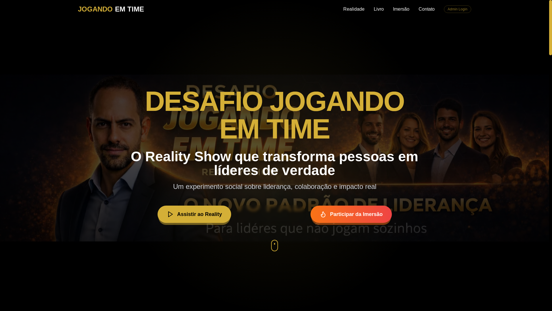 website screenshot of https://jogoemtime.com/