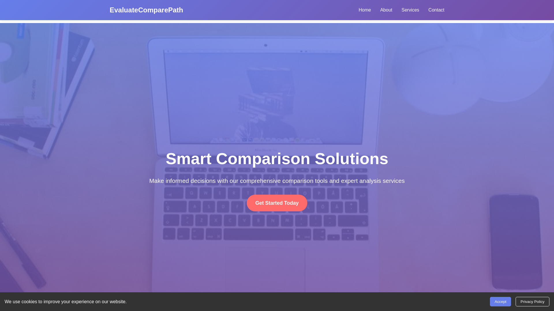 website screenshot of https://evaluatecomparepath.click