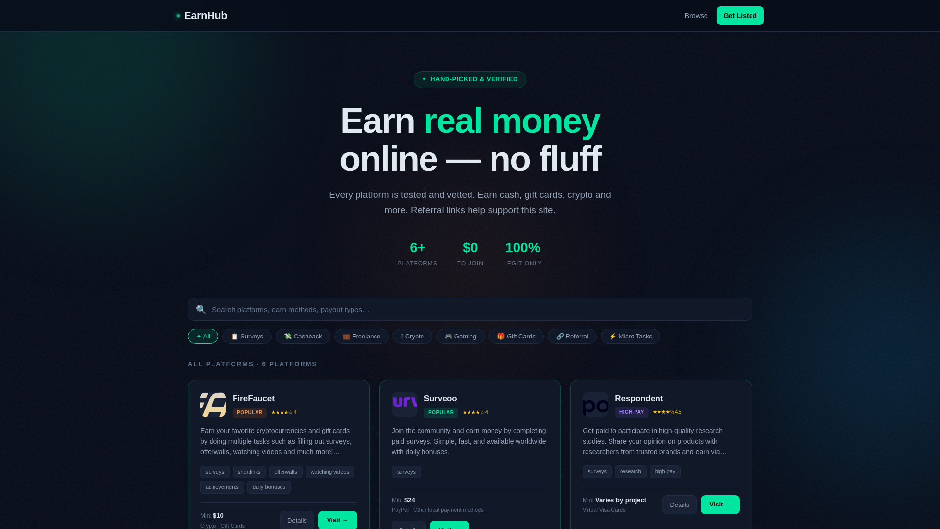 website screenshot of https://earnhub-71x.pages.dev/