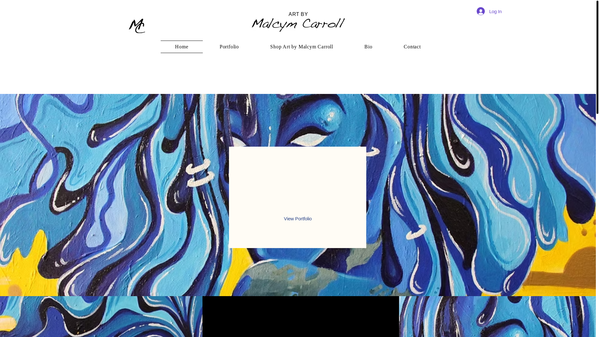 website screenshot of https://artbymalcymcarroll.com/