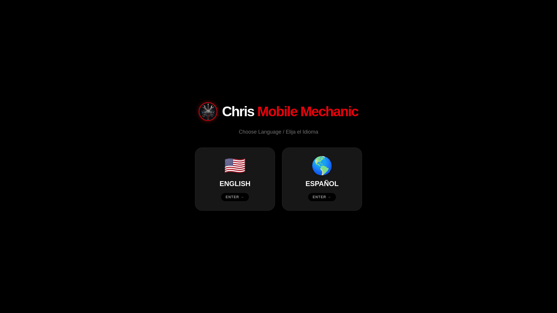 website screenshot of https://chris-mobile-mechanic.com/
