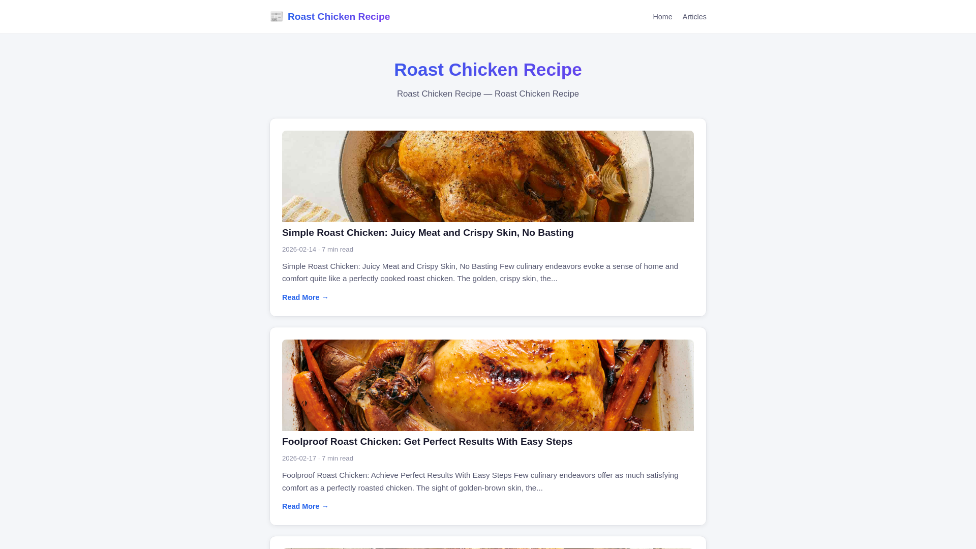 website screenshot of https://roast-chicken-recipe.pages.dev/