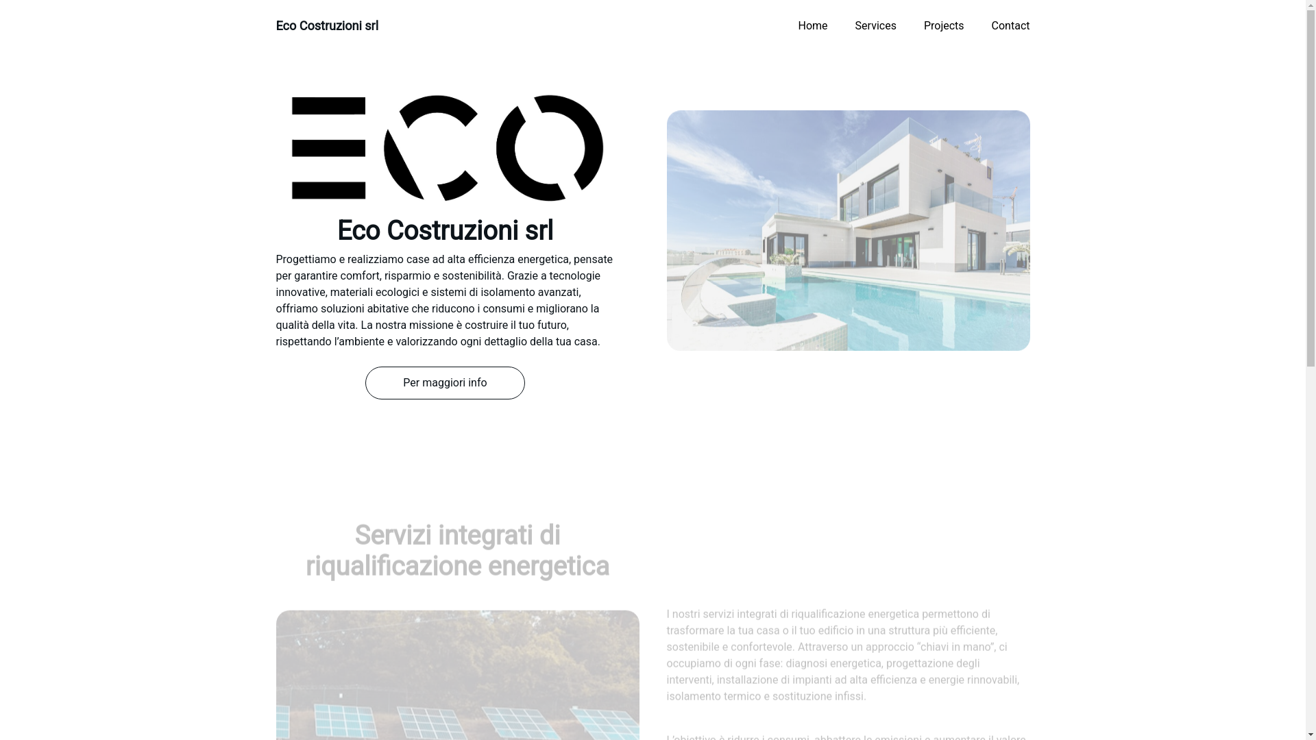 website screenshot of https://ecoriqualificazioni.it/