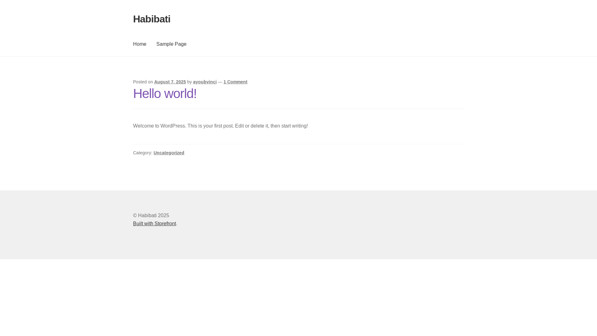 website screenshot of https://habibati.de/